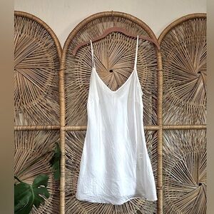 Organic John Patrick White Slip Cami Tank Top Cupro Material